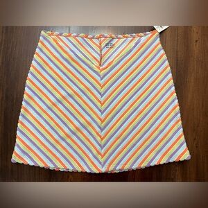 Aerie Skirt Size XS Swim Striped Colorful Hippie 70’s Terry Lightweight Stretchy